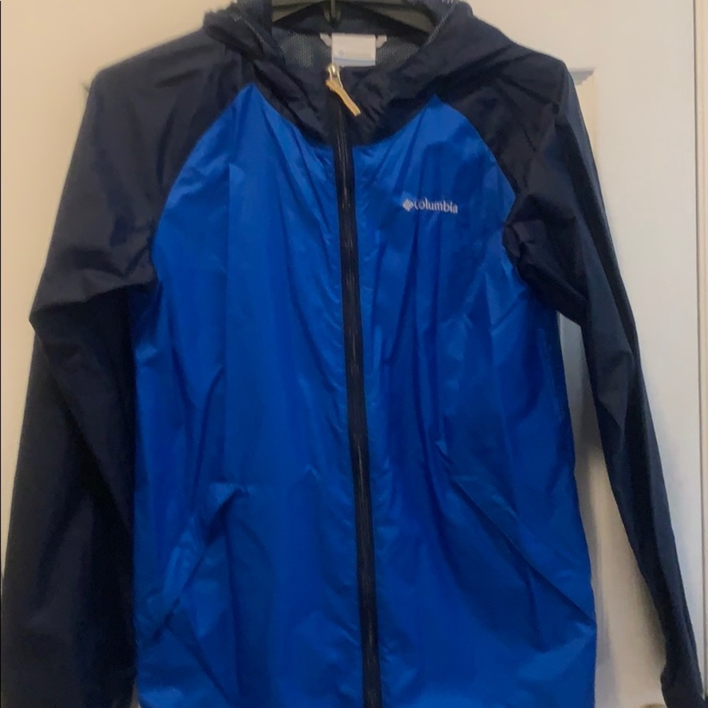 Boys blue Columbia Rain jacket